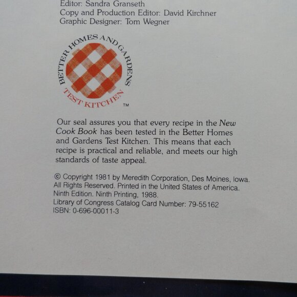 Better Homes & Gardens, New Cook Book, 1981, 5 ring binder, Cookbook - Picture 7 of 10